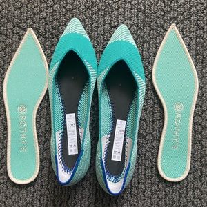 Rothy’s Point, Calypso, Sz 9, worn once